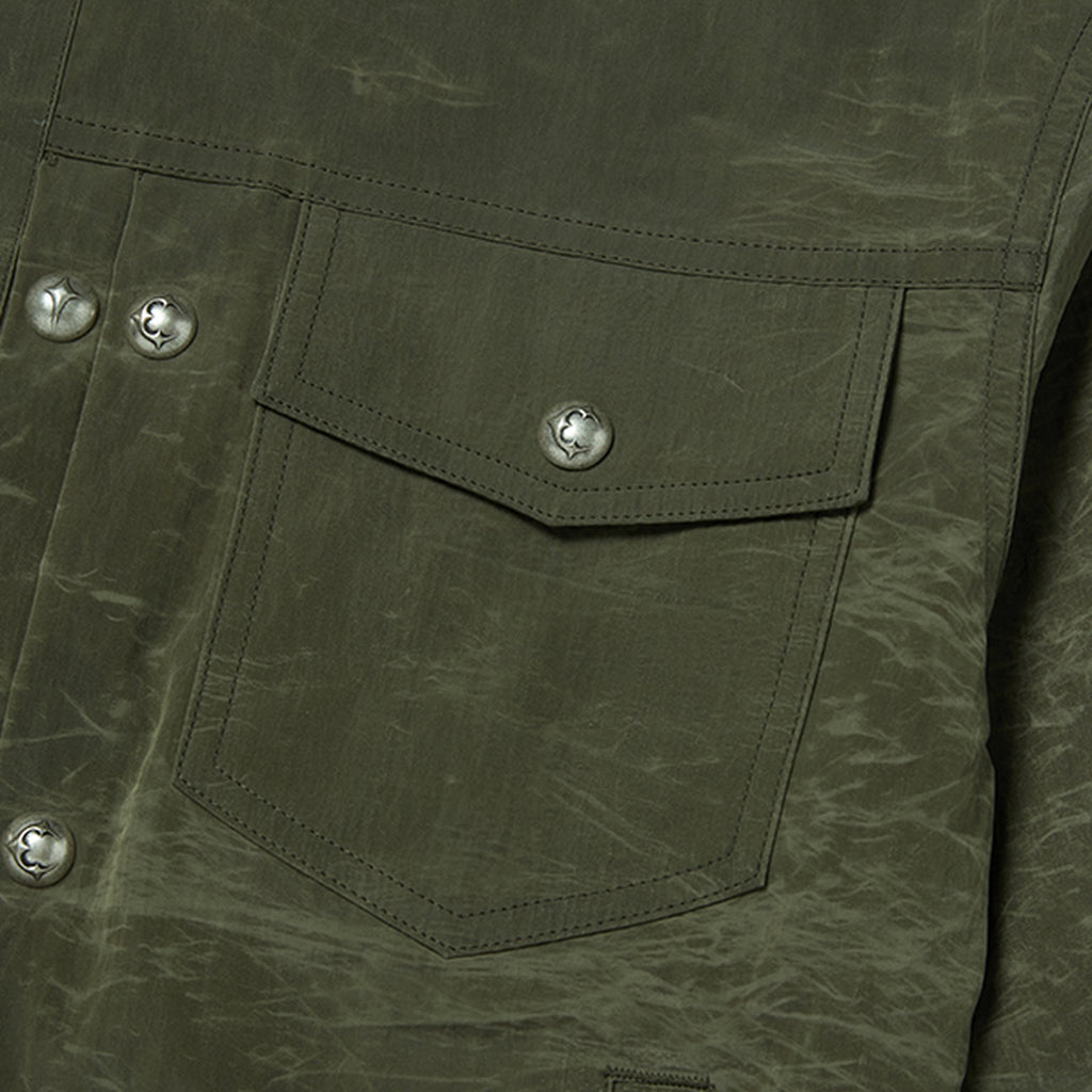 Thug Club Bio Recycle Jacket in khaki, view 5 of 9