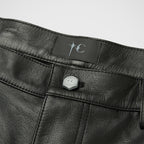 Thug Club TC Leather Studed Work Pants in black, view 3 of 10