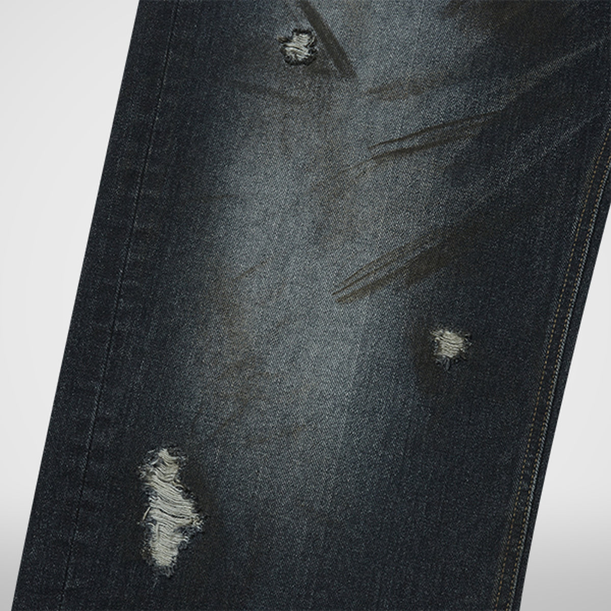Thug Club Burn Down Denim Pants in blue, view 6 of 9