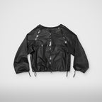 Thug Club Seam Sealed Taped Line Jacket in black, view 2 of 2