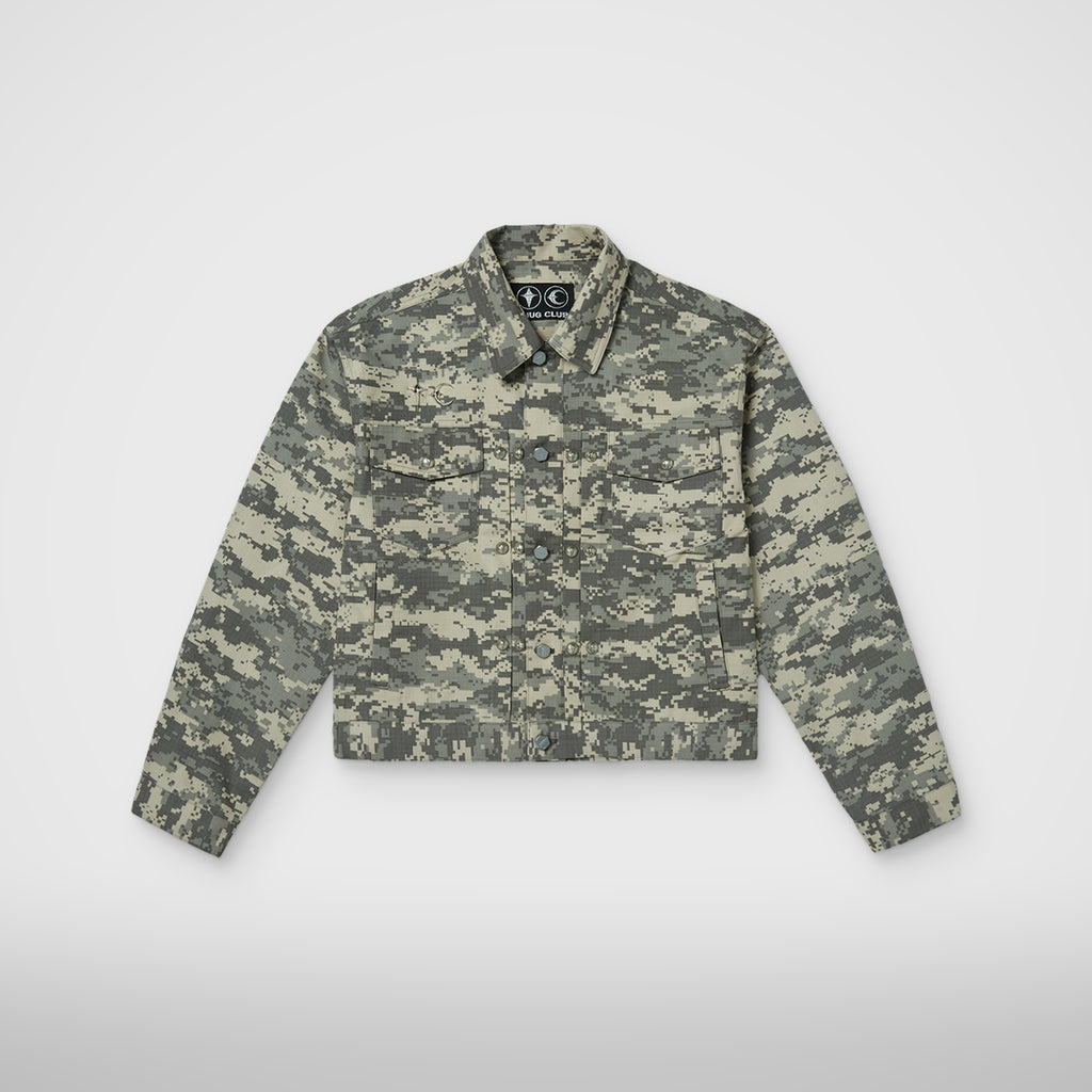 Thug Club TC Army Jacket in grey