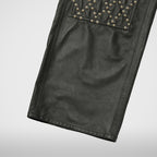 Thug Club TC Leather Studed Work Pants in black, view 7 of 10