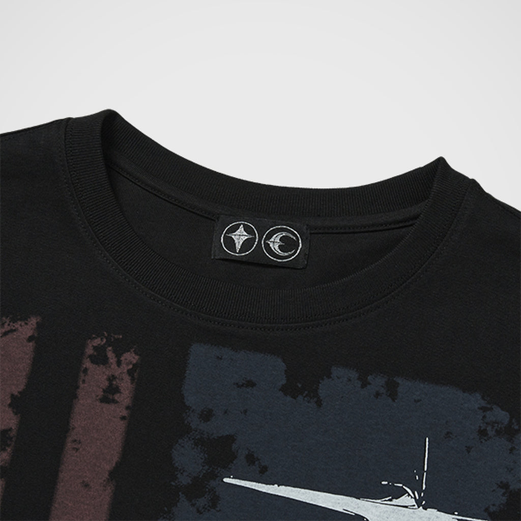 Thug Club Old Glory T-Shirt in black, view 3 of 7