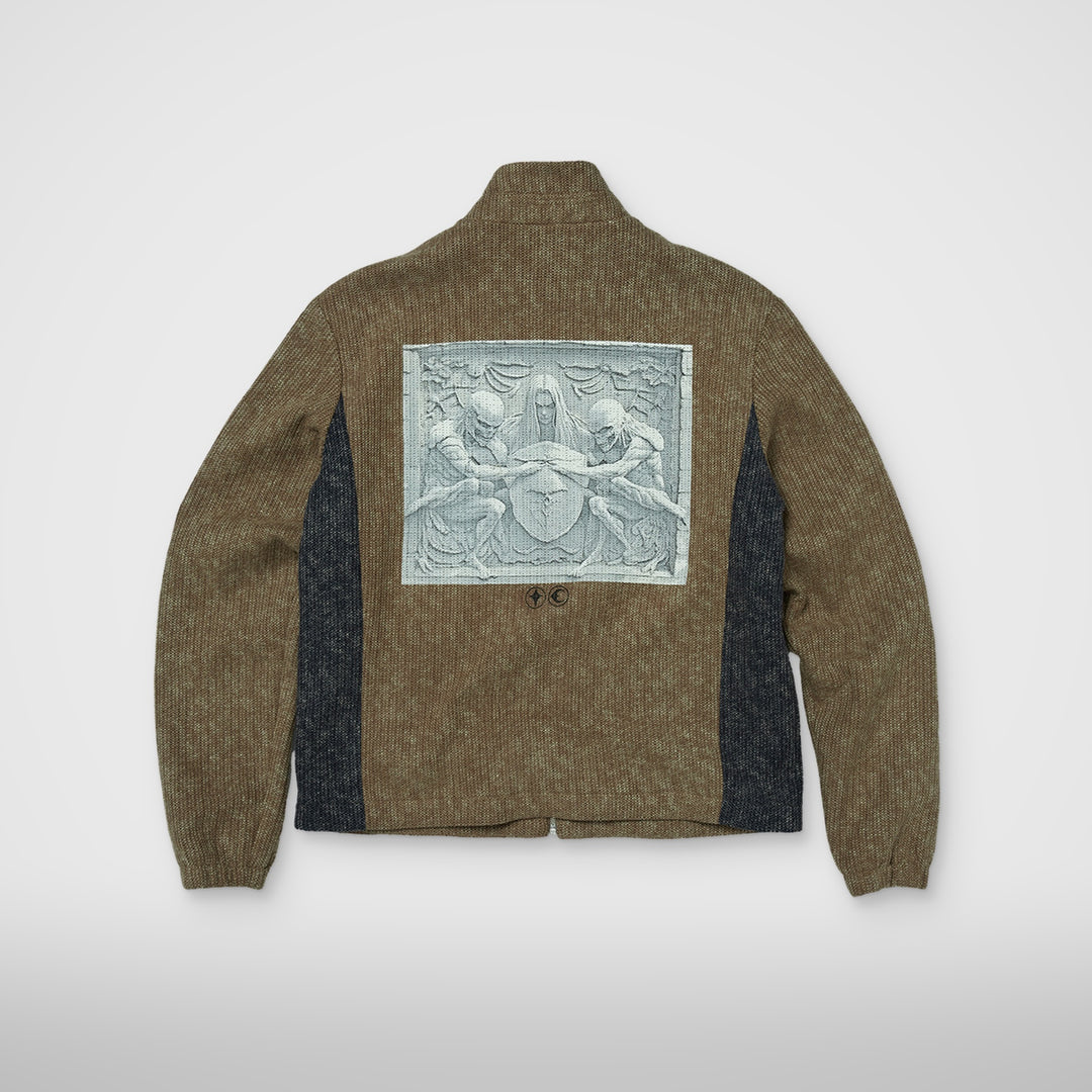 Devil Peace Patch Knit Jacket