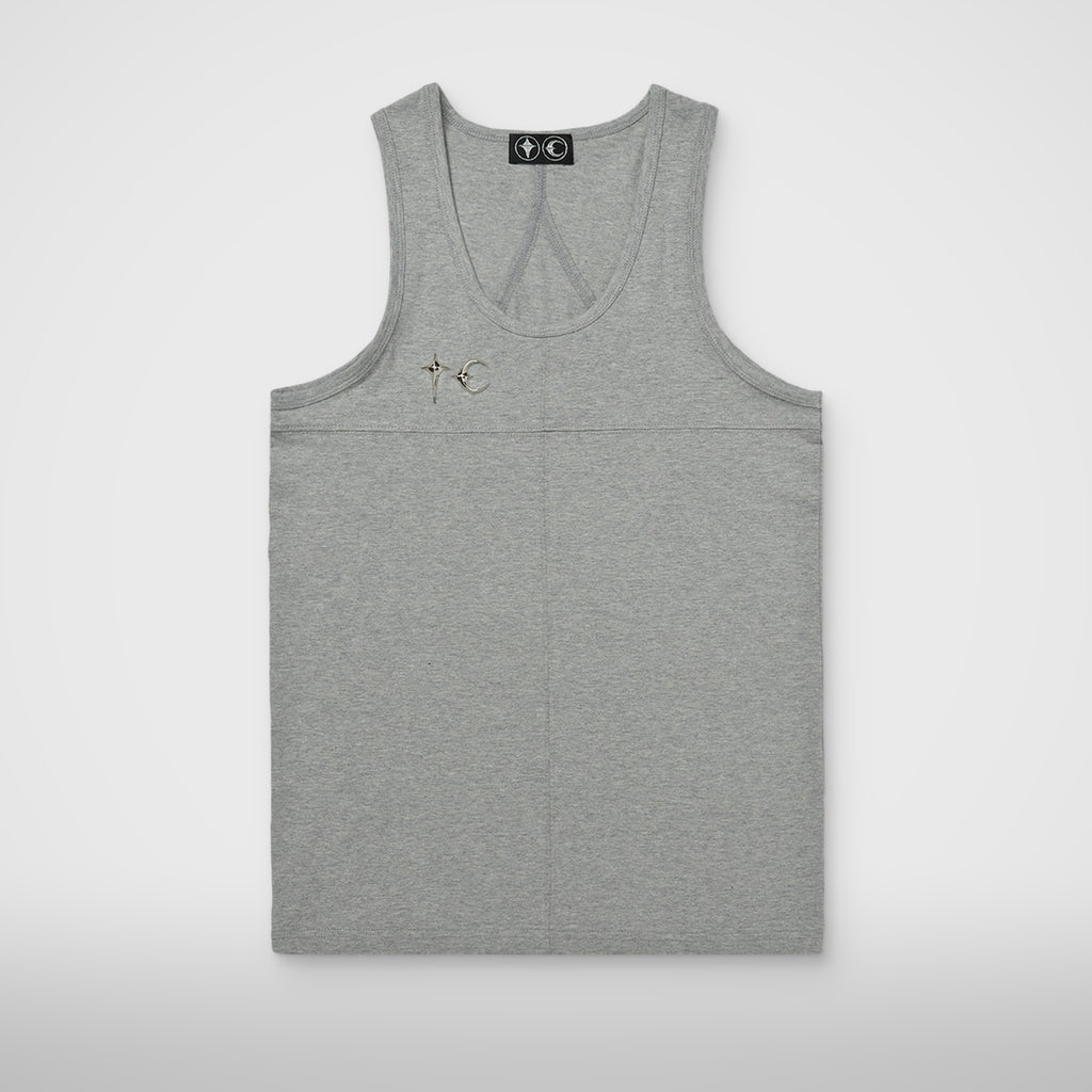 Thug Club TC Tank Top in grey, front view