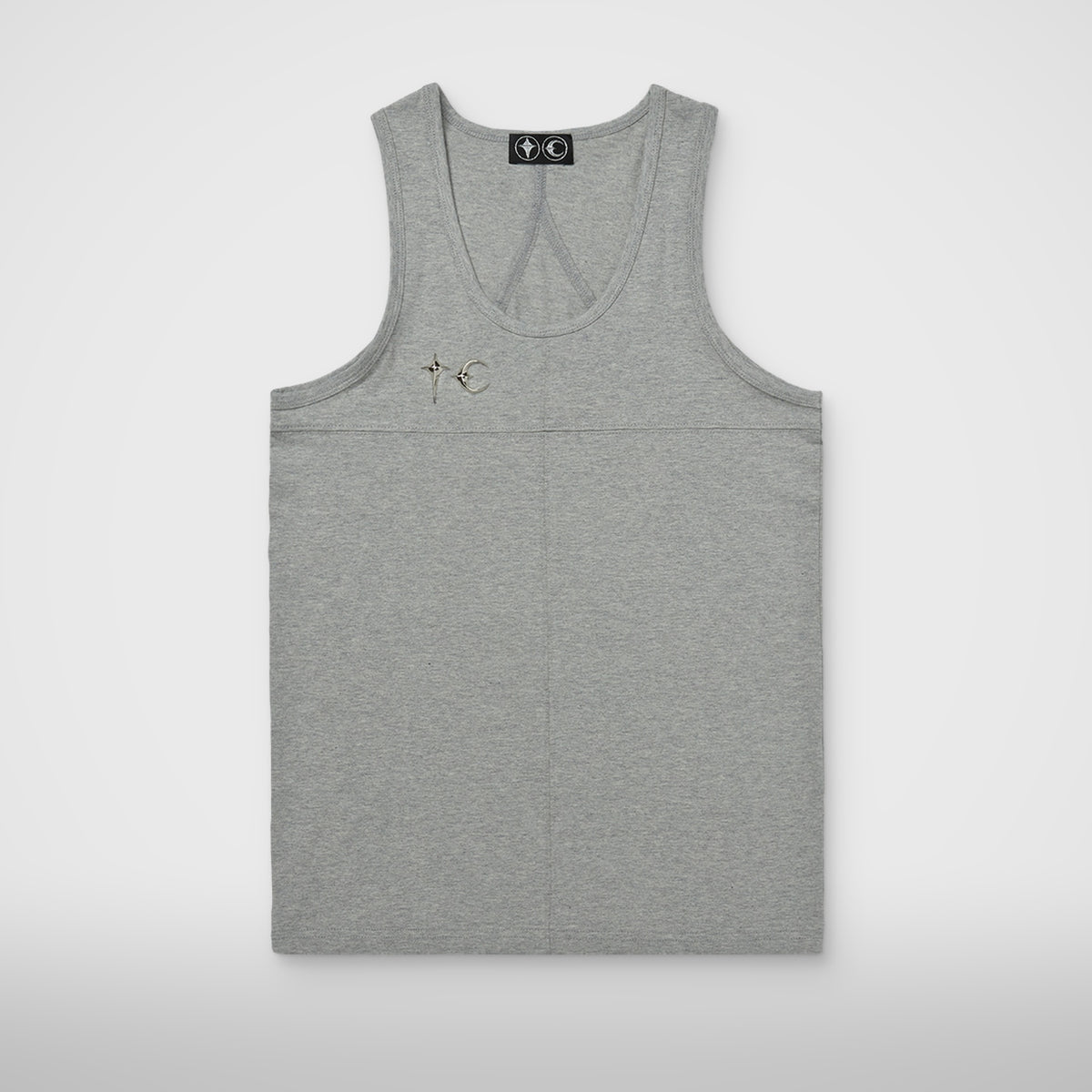 Thug Club TC Tank Top in grey, front view