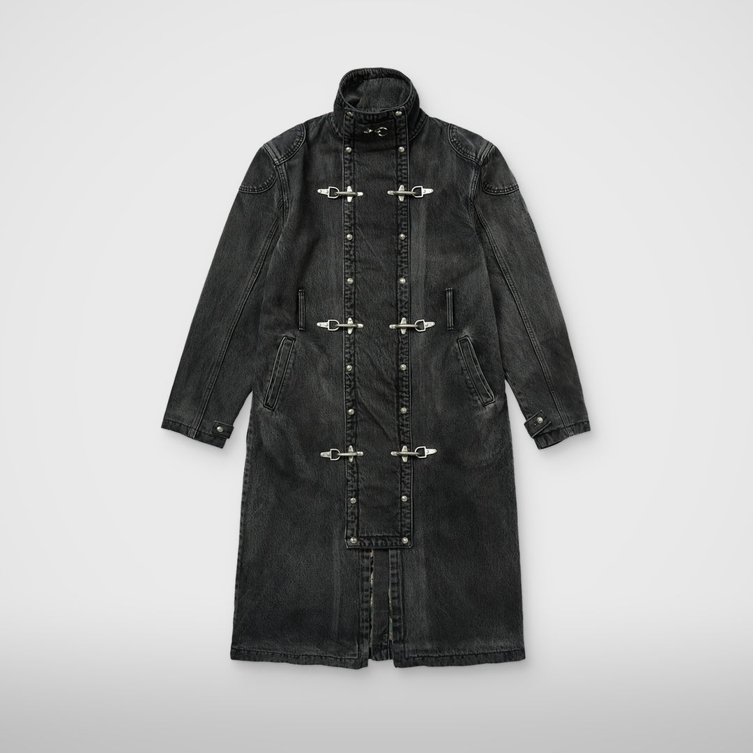 Bio Soldier Denim Trench Coat