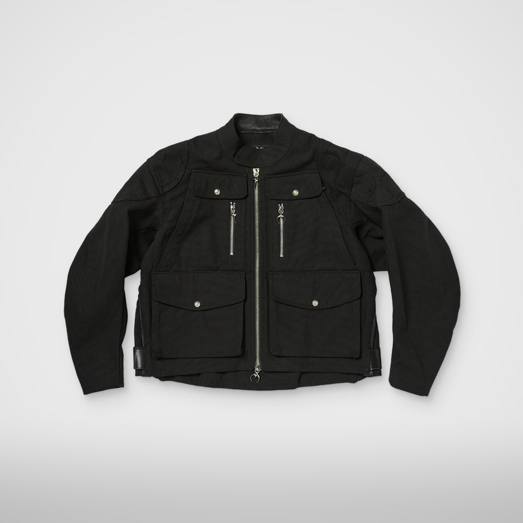 Thug Club TC Racing Jacket in black, front view