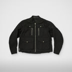 Thug Club TC Racing Jacket in black, front view