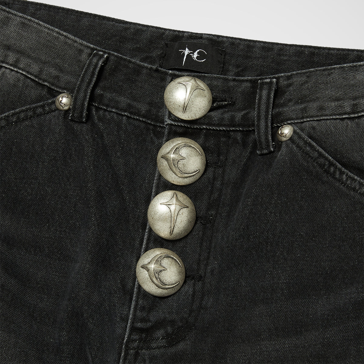 Thug Club TC Extendo Denim Pants in black, view 3 of 4