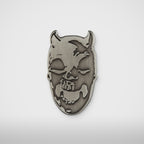 Thug Club TC Riding Skull Brooch in silver, view 3 of 4