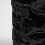 Thug Club Three Riding Skull Fur Duffle Bag in black, view 7 of 7
