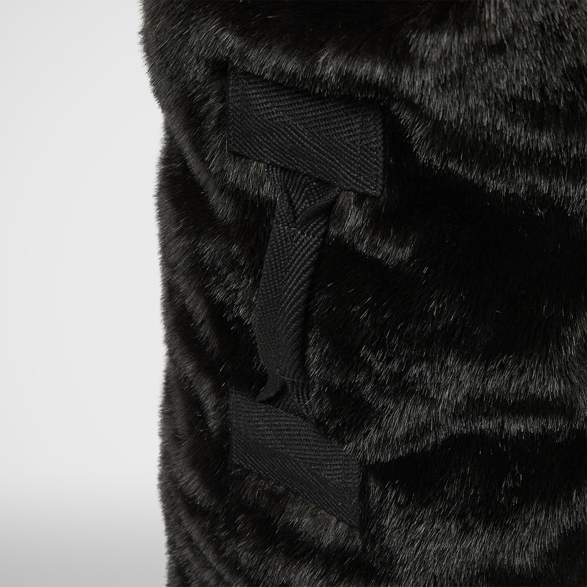 Thug Club Three Riding Skull Fur Duffle Bag in black, view 7 of 7