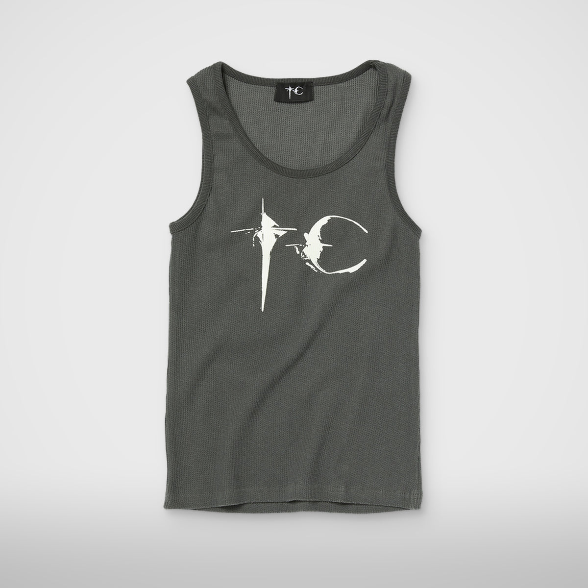 Thug Club TC Not Easy Tank Top in black, front view
