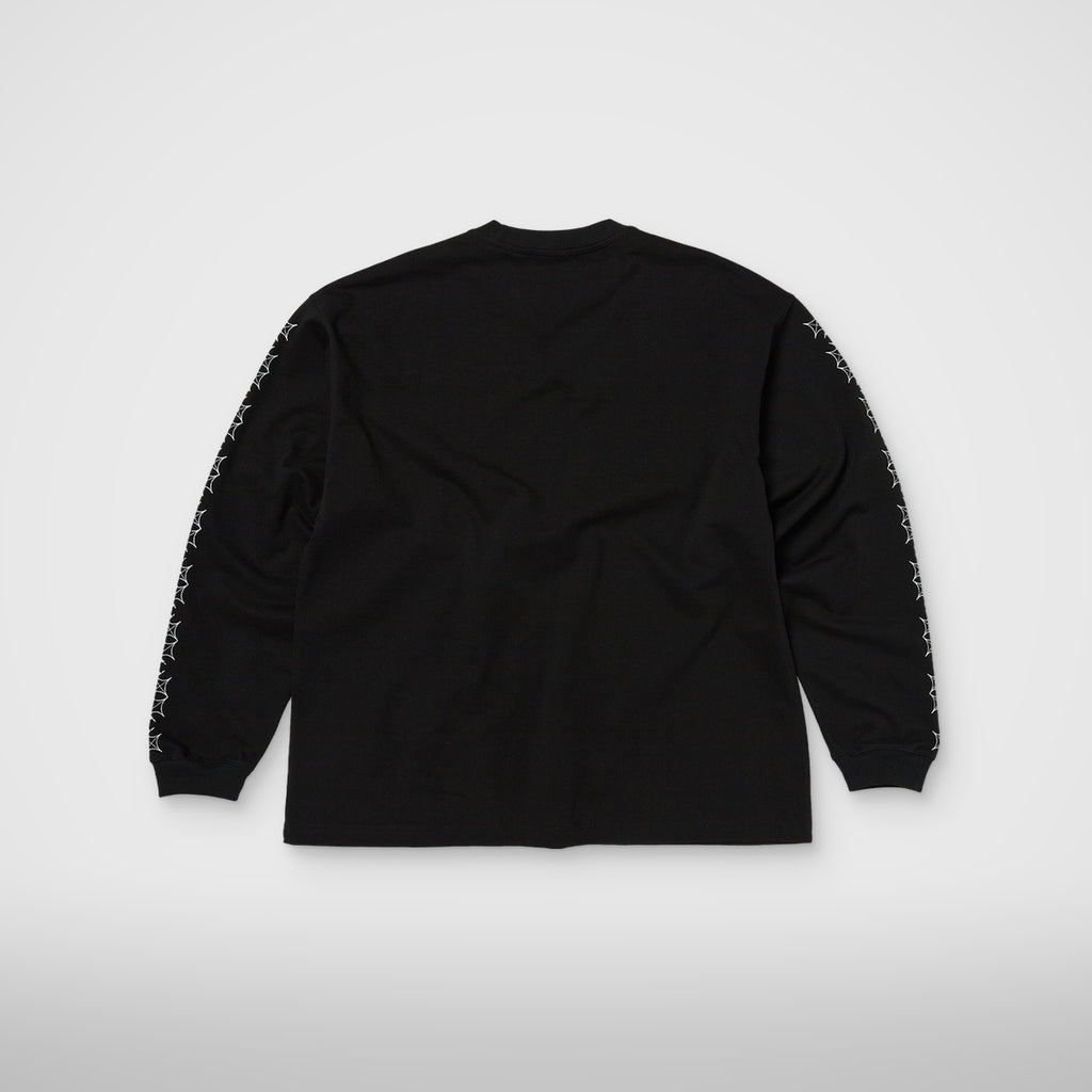 Thug Club TC Pattern Long-Sleeve in black, back view