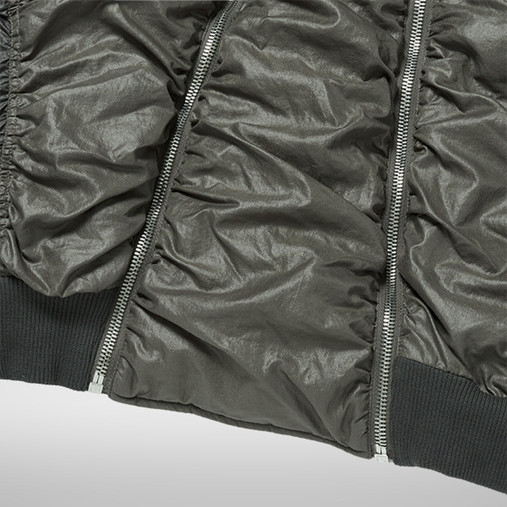 Thug Club Double Flying Bio Jacket in khaki, view 4 of 4