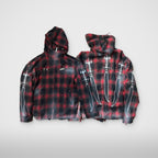 Thug Club Arab Sword Flannel Zip-Up in red