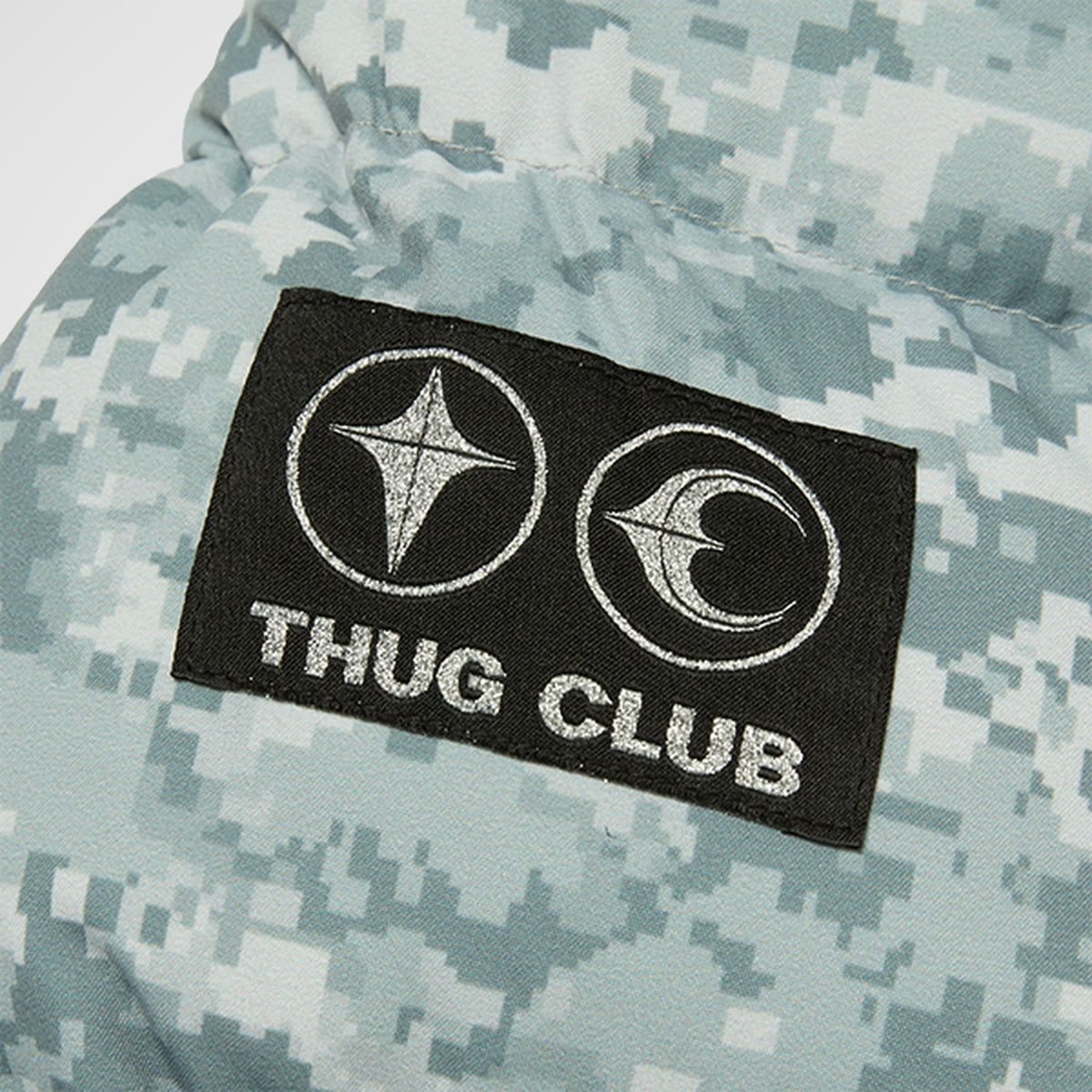 Thug Club Bio Soldier Super Heavy Puffer Jacket in grey, view 5 of 8