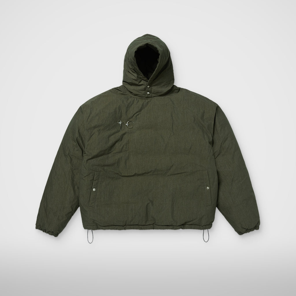 Thug Club Armor Down Hoodie in khaki