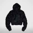 Thug Club Chimera Fur Hooded Zip-Up in black, view 2 of 2