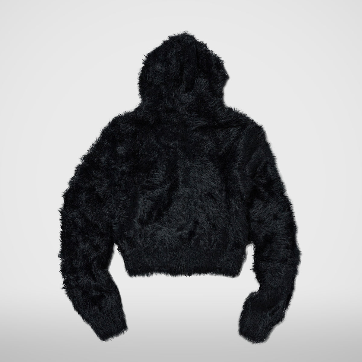 Thug Club Chimera Fur Hooded Zip-Up in black, view 2 of 2