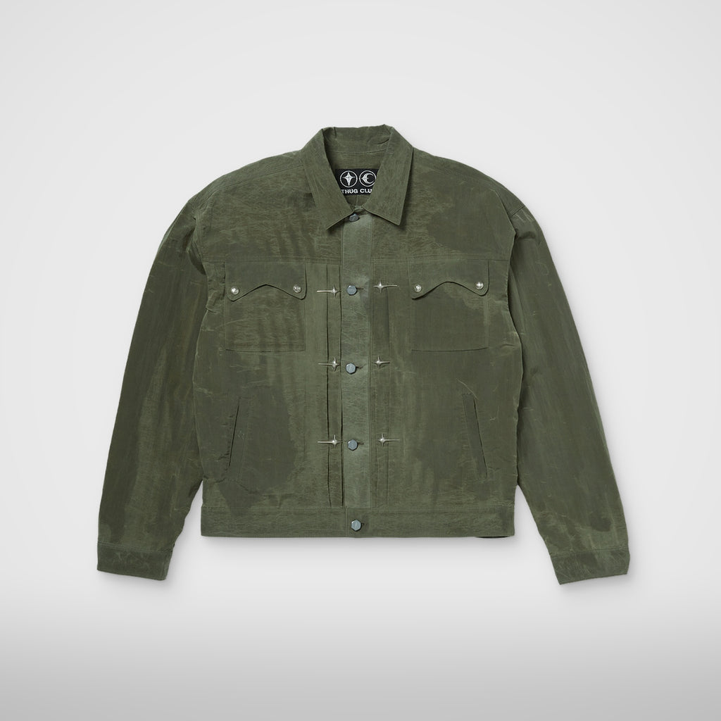 Thug Club Scarred Claw Jacket in khaki