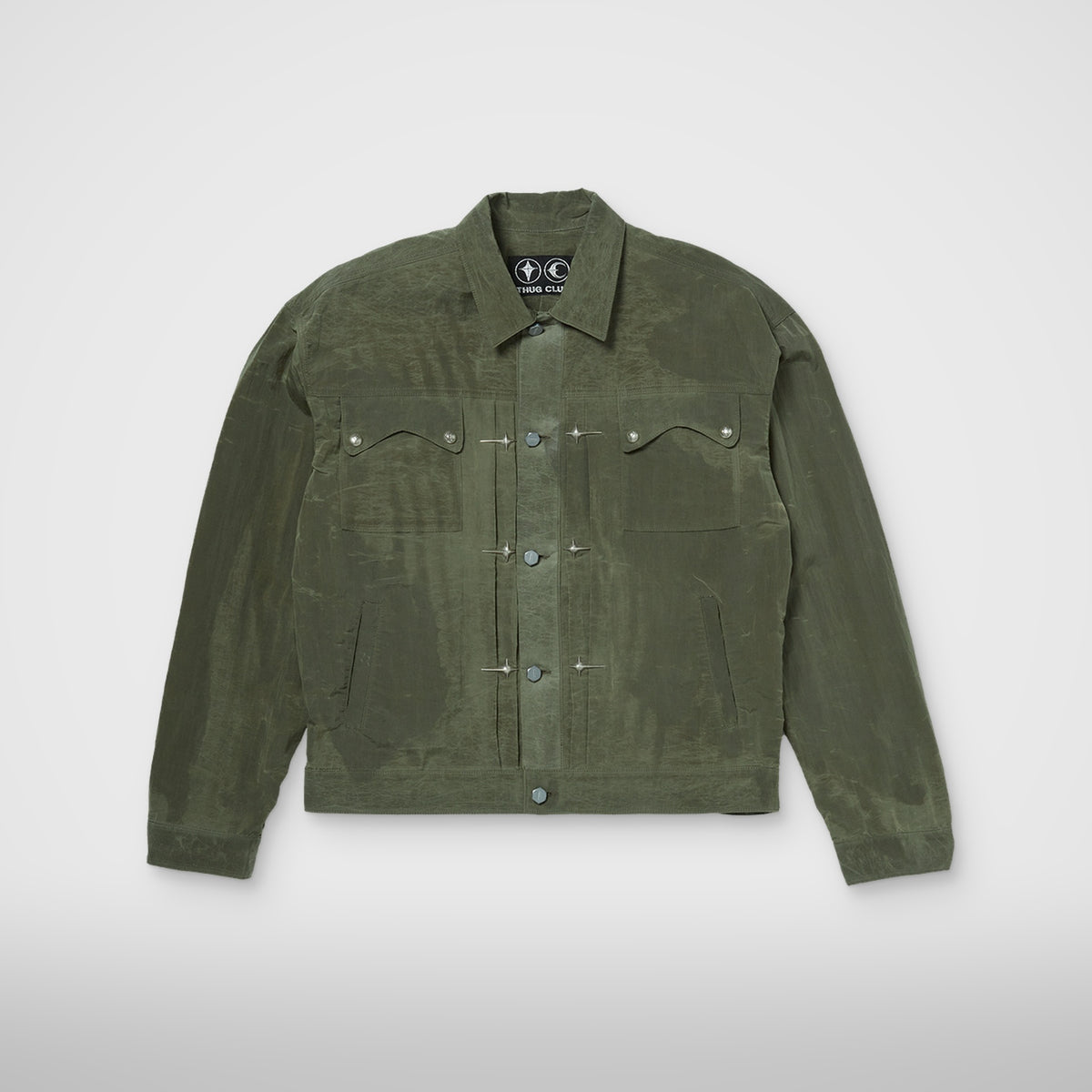 Thug Club Scarred Claw Jacket in khaki