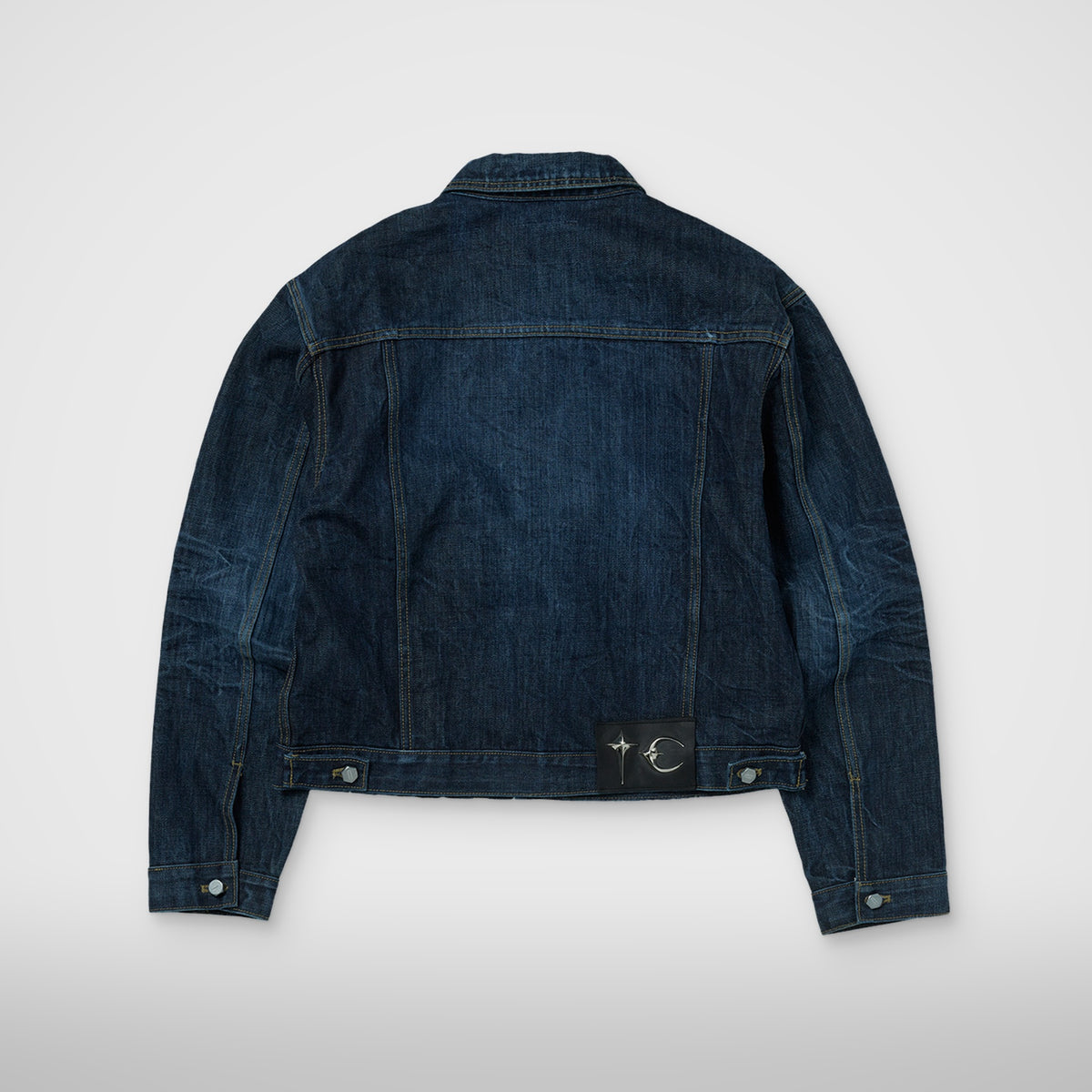 Thug Club Naval Warfare Denim Jacket in blue, view 2 of 8