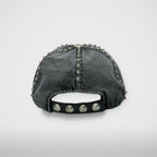 Thug Club Studded Denim Cap in black, view 3 of 3