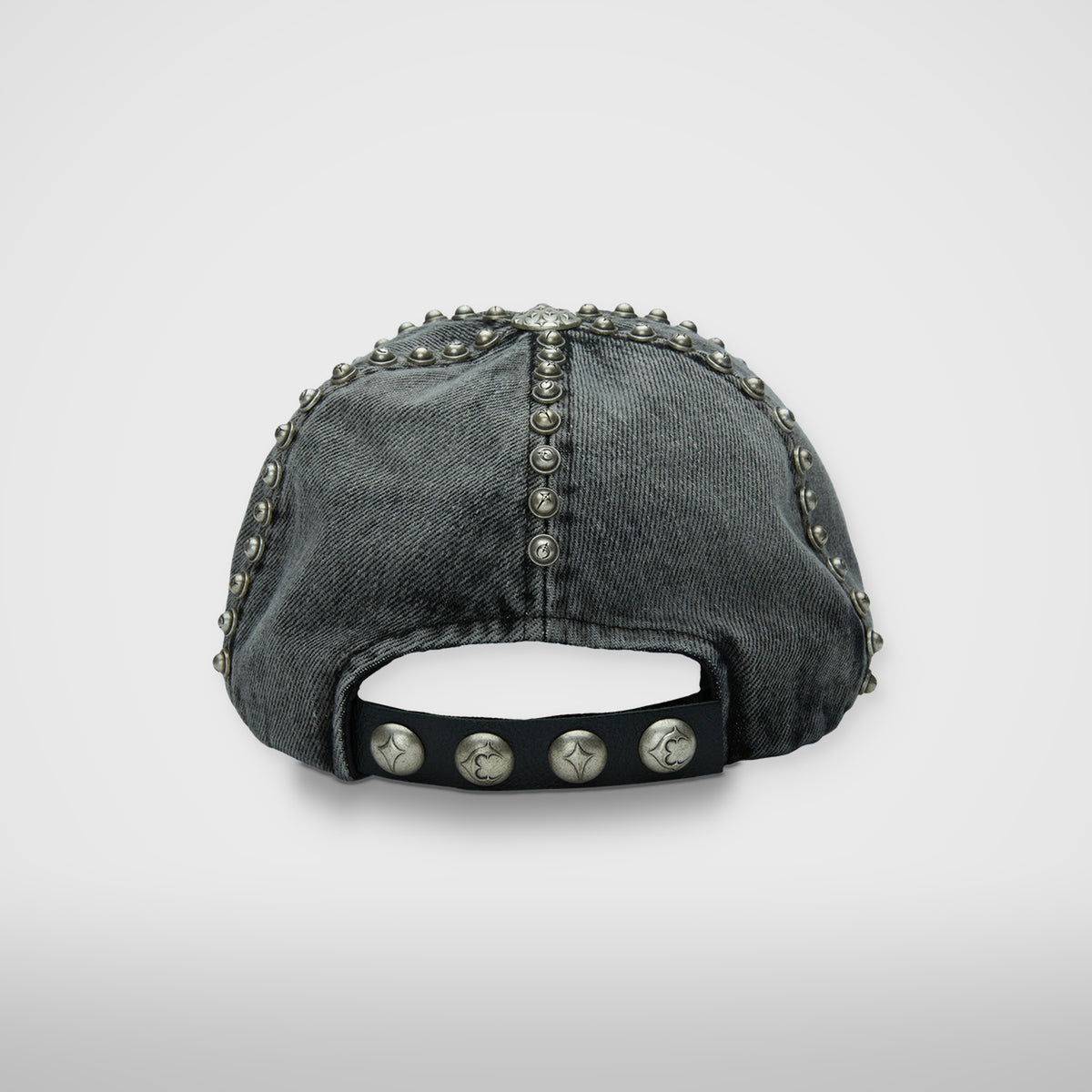 Thug Club Studded Denim Cap in black, view 3 of 3