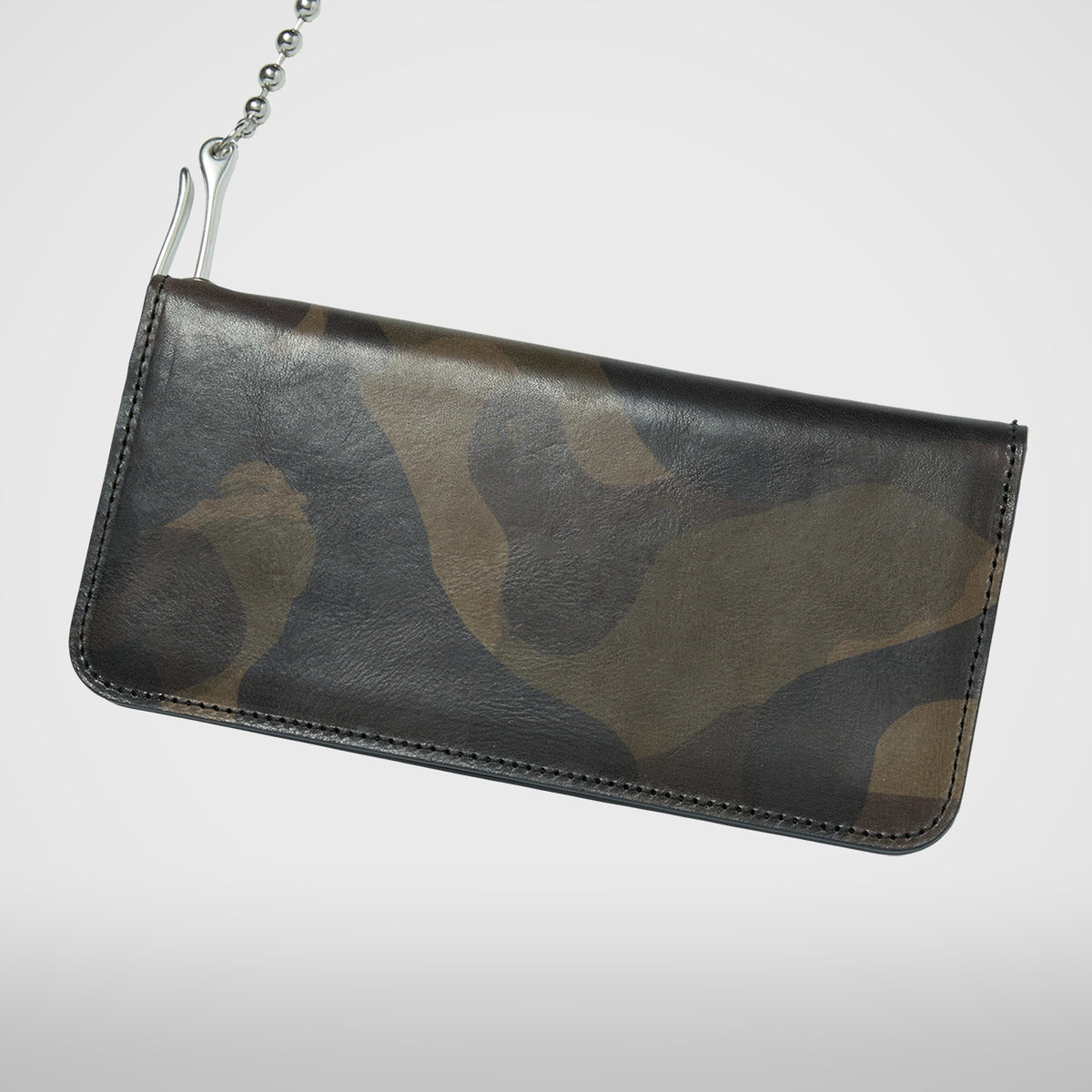 Thug Club Chopper Camo Long Wallet in dark camo, view 3 of 4