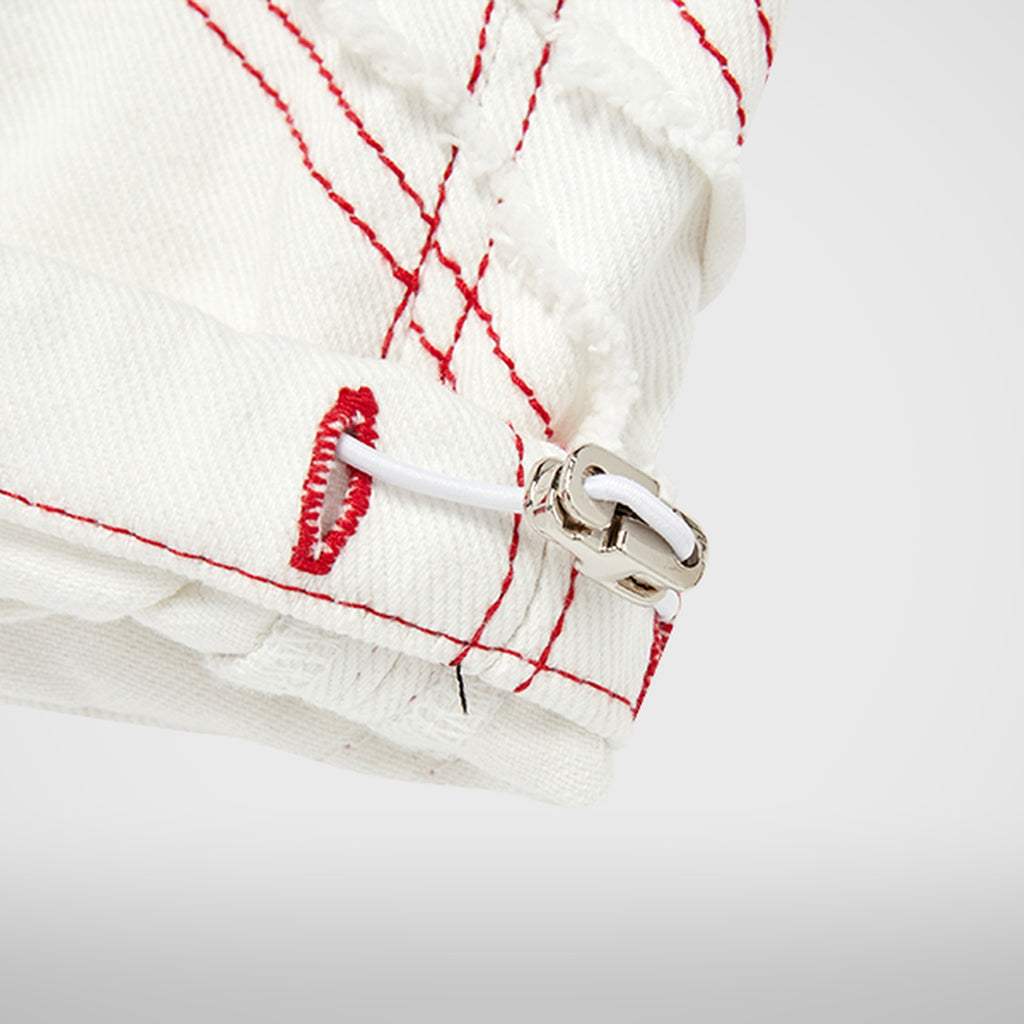 Thug Club Cave Denim Vest in white, view 10 of 10