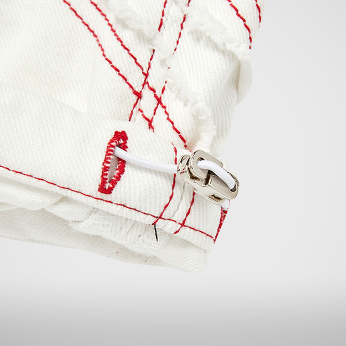 Thug Club Cave Denim Vest in white, view 10 of 10