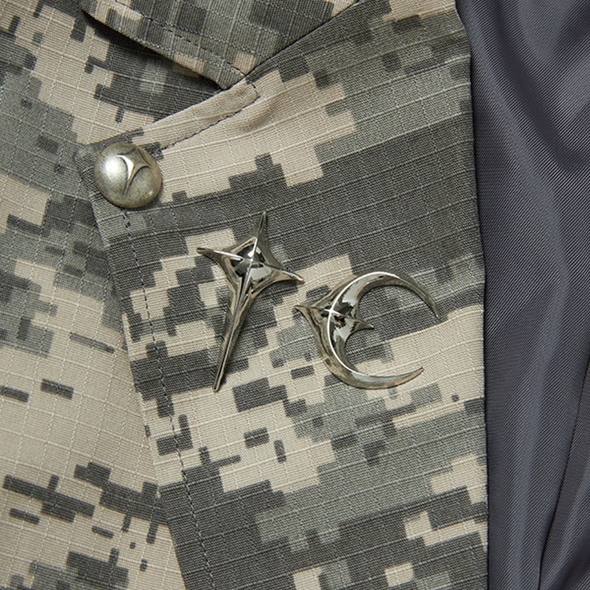 Thug Club TC Army Blazer in grey, view 4 of 6
