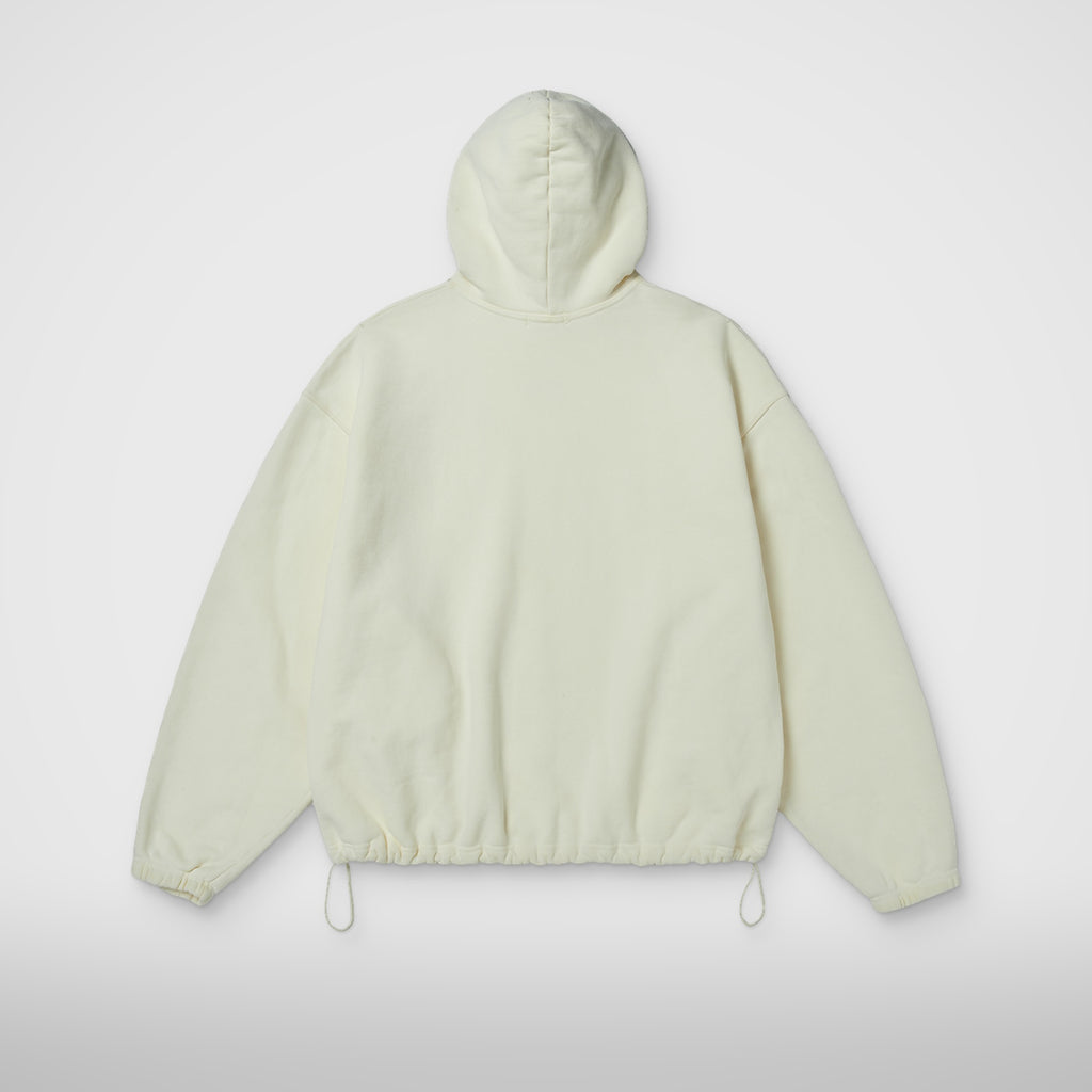 Thug Club Color Emblem Hoodie in ivory, view 2 of 6