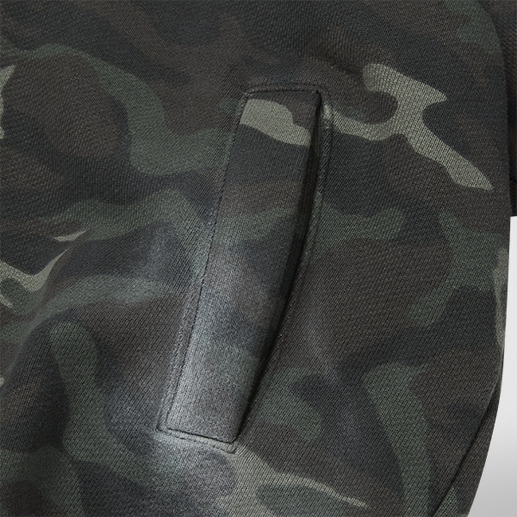 Thug Club Sprayed Camoflage Rock Hoodie in camo, view 5 of 6