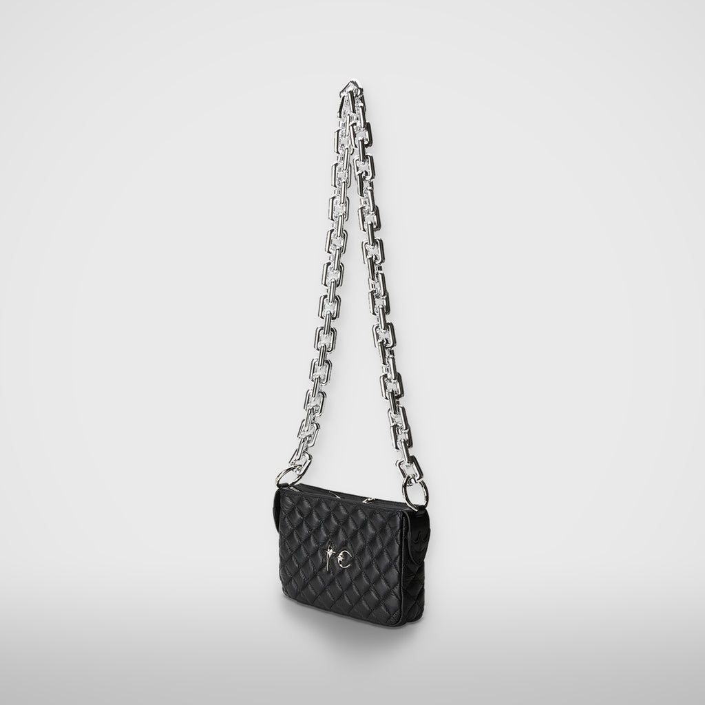 Thug Club Mini TC Quilting Big Chain Bag in black, view 2 of 8
