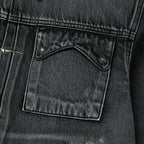 Thug Club Claw Denim Jacket in black, view 4 of 9