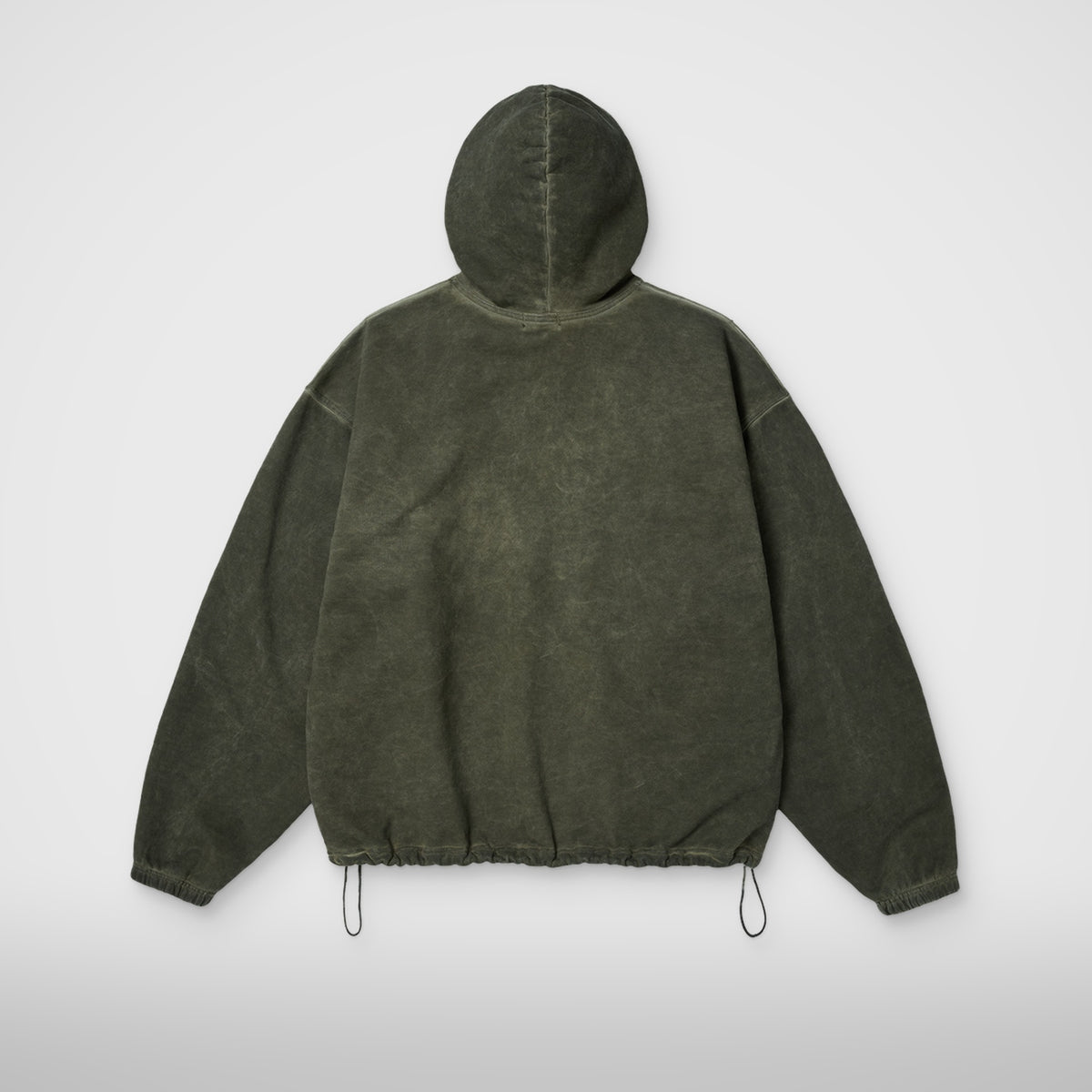 Thug Club Color Emblem Hoodie in khaki, view 2 of 6