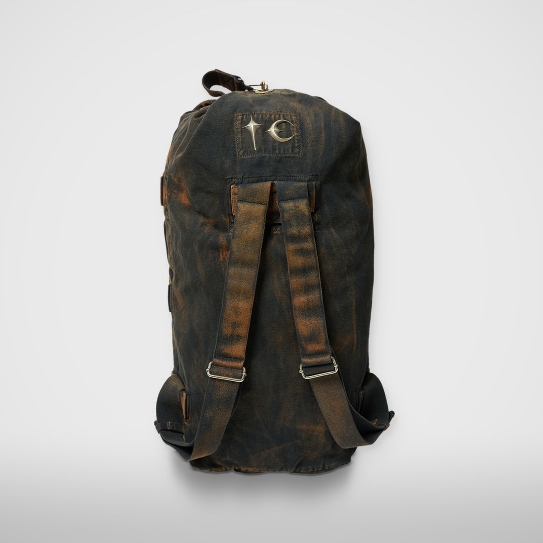 Two Tone Washed Canvas Duffle Bag