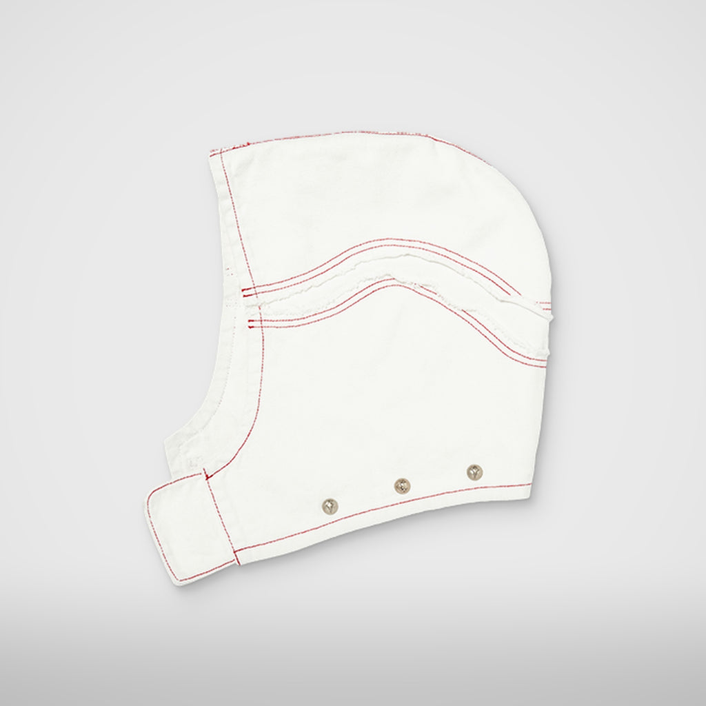 Thug Club Cave Denim Vest in white, view 9 of 10