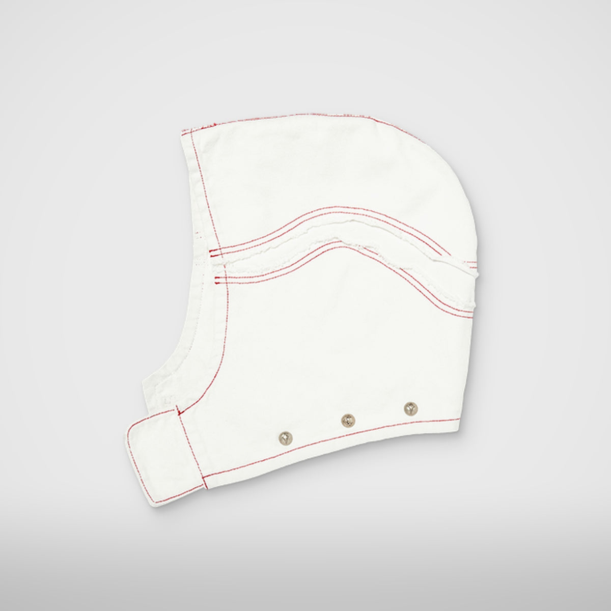 Thug Club Cave Denim Vest in white, view 9 of 10