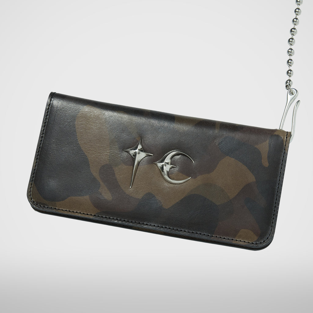 Thug Club Chopper Camo Long Wallet in dark camo, view 2 of 4