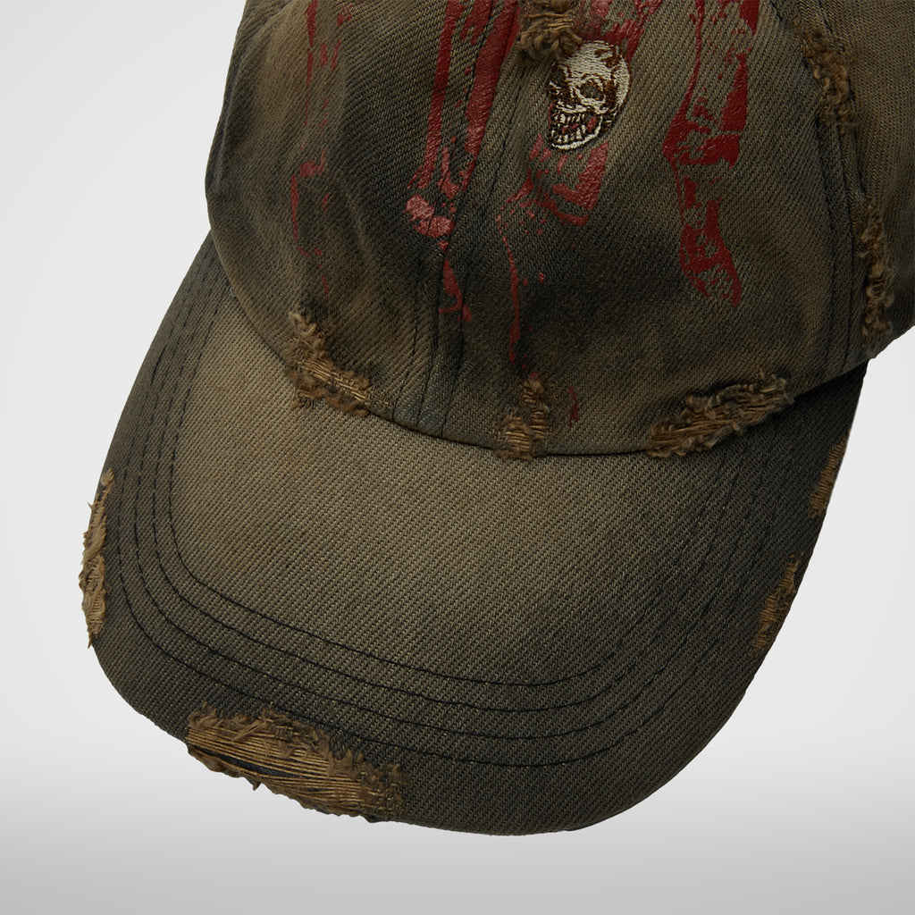 Thug Club TC Ring Bone Cap in black, close-up detail, view 6 of 7