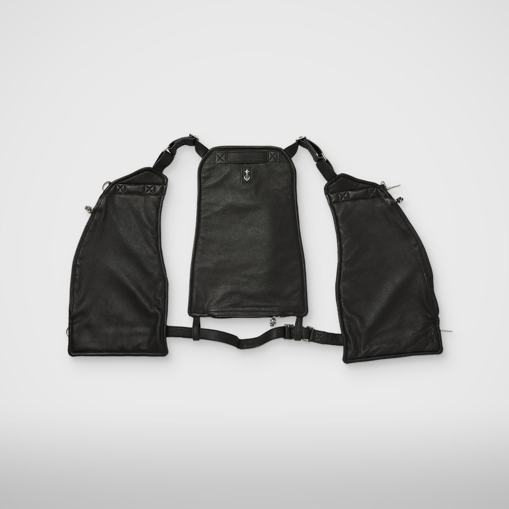 Thug Club Demi Quilted Vest in black, view 3 of 5