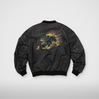 Thug Club Jamong Two Tone Washed MA-1 Jacket in purple, view 2 of 2