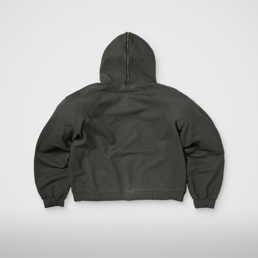 Thug Club Bulk Shoulder Gladiator Zip-Up Hoodie in charcoal, view 2 of 2