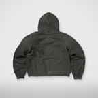 Thug Club Bulk Shoulder Gladiator Zip-Up Hoodie in charcoal, view 2 of 2