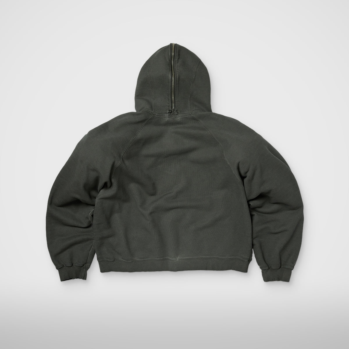 Thug Club Bulk Shoulder Gladiator Zip-Up Hoodie in charcoal, view 2 of 2