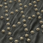 Thug Club TC Leather Studed Work Pants in black, view 5 of 10